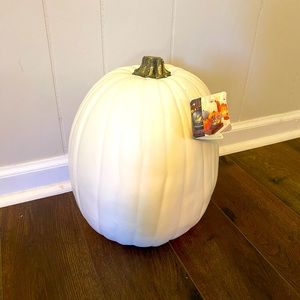 NWT Large, hollow decorative pumpkin.